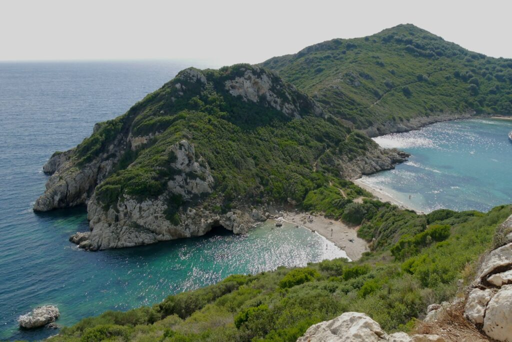 Het dubbele strand van Porto Timoni